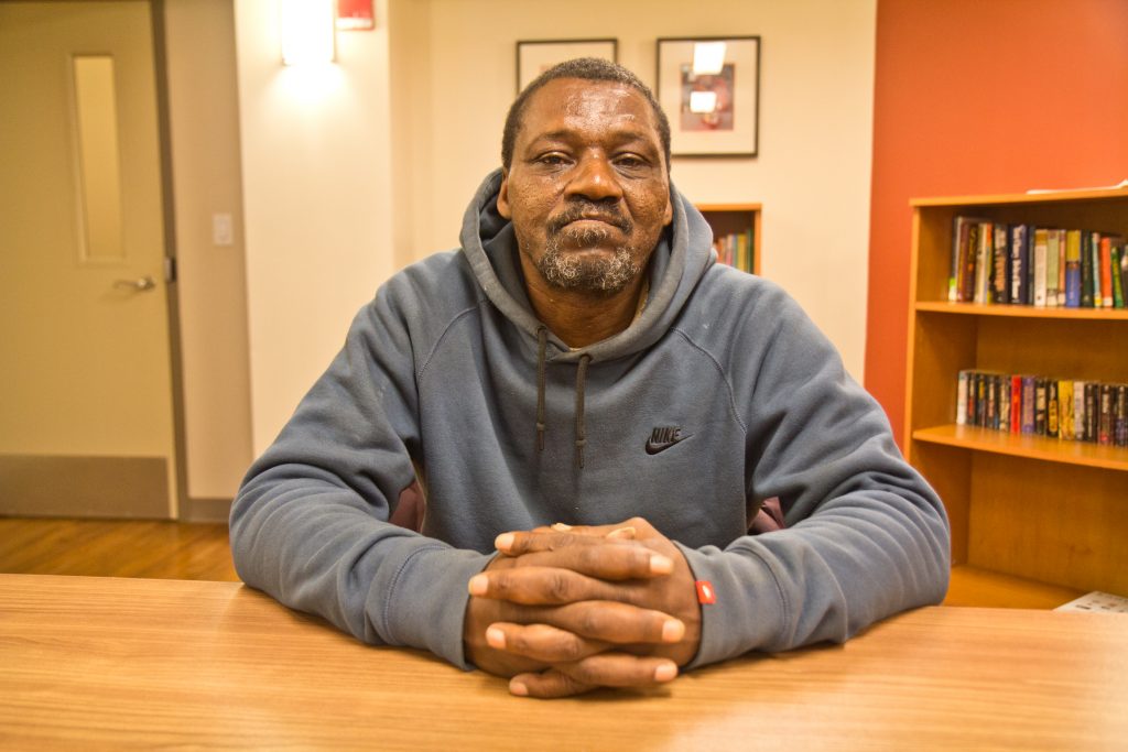 2019 02 20 kpaynter john boyd-2 John E. Boyd, 61, lived on the streets for many years. He’s been in recovery for 17 months, has an apartment in West Philadelphia, and receives general assistance, which he says he uses to buy food, clothes and transportation. (Kimberly Paynter/WHYY)