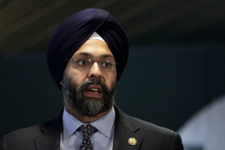 New Jersey attorney general Gurbir Grewal speaks during a news conference