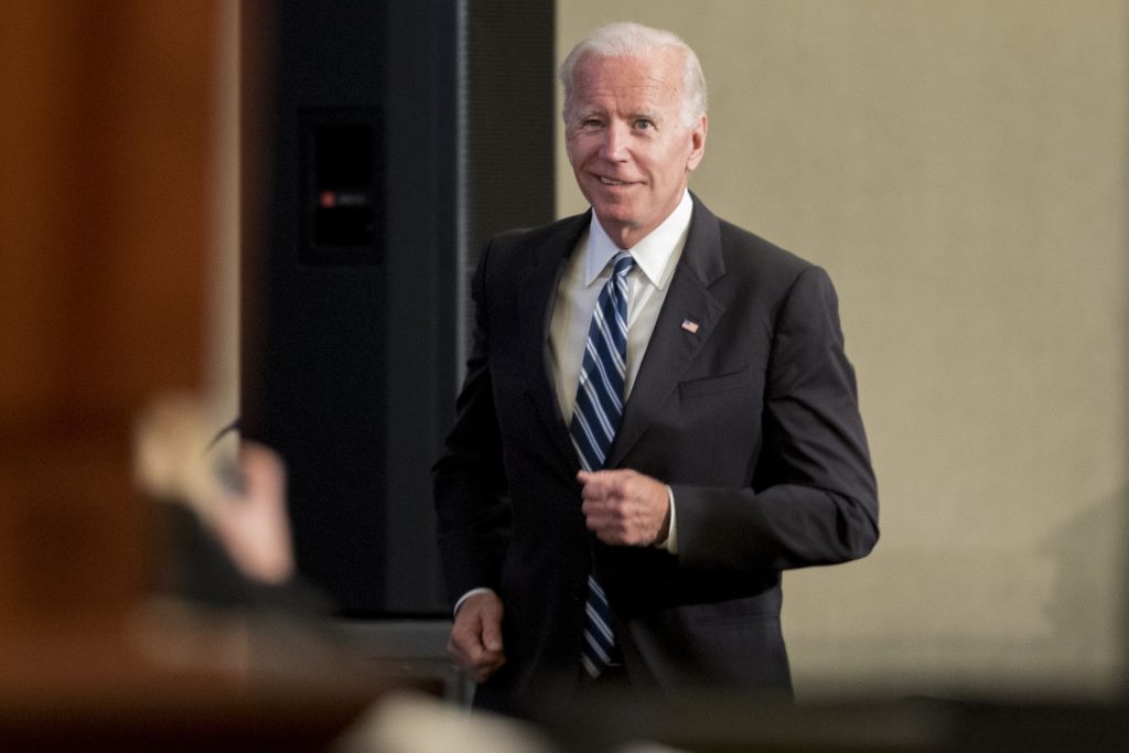 Joe Biden In this file photo, former Vice President Joe Biden takes the stage to speak to the International Association of Firefighters at the Hyatt Regency on Capitol Hill in Washington, Tuesday, March 12, 2019, (Andrew Harnik/AP Photo)