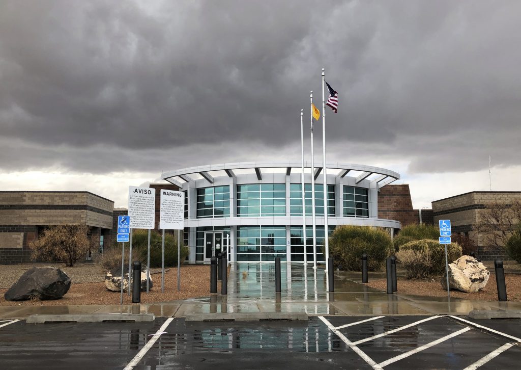 Immigration Sanctuary Cities This March 12, 2019, photo shows the Metropolitan Detention Center of Bernalillo County outside of Albuquerque, N.M. The has come under criticism after it was revealed late last month that its records department was allowing federal immigration authorities to access its inmate database. (Russell Contreras/AP Photo)