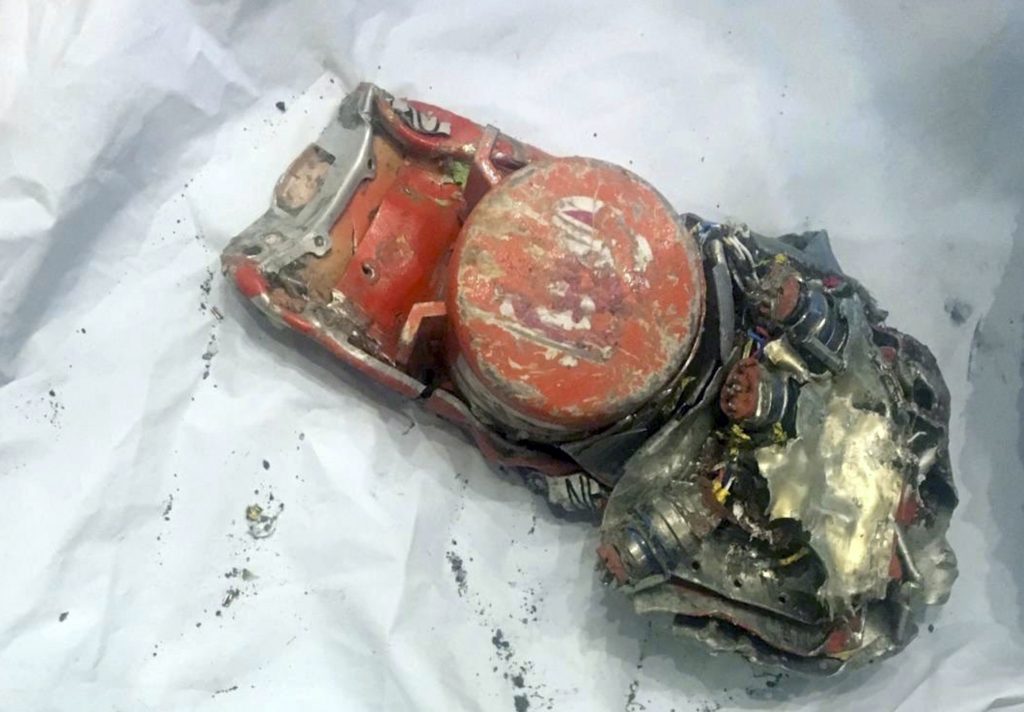 France Ethiopia Plane Crash This photo provided by by the French air accident investigation authority BEA on Thursday, March 14, 2019, shows one of the black box flight recorder from the crashed Ethiopian Airlines jet, in le Bourget, north of Paris. (BEA via AP)