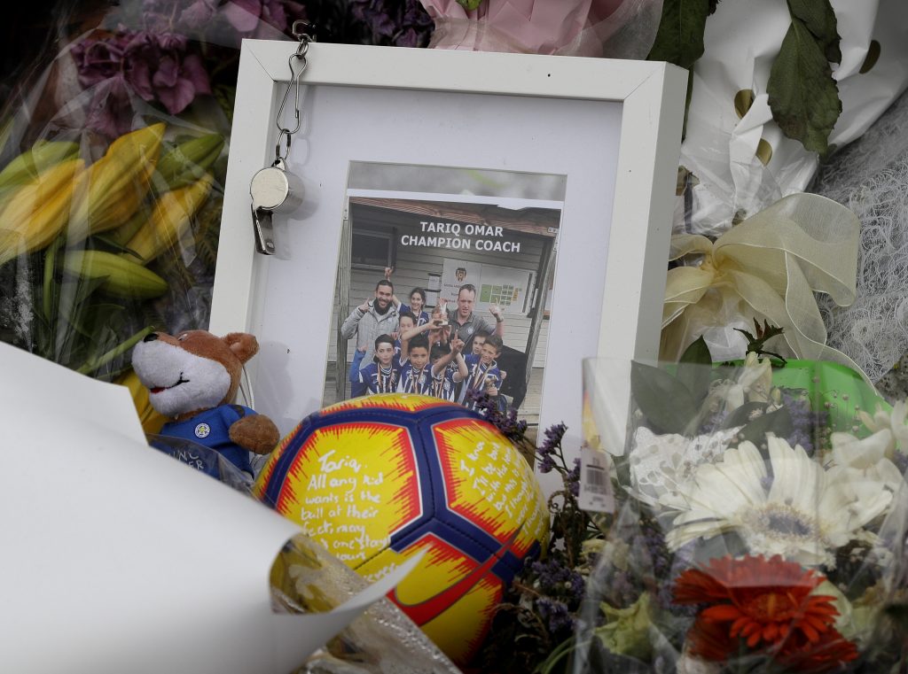 New Zealand Mosque Shooting A tribute for mosque shooting victim Tariq Omar is placed at the Botanical Gardens in Christchurch, New Zealand, Thursday, March 21, 2019. Thousands of people were expected to come together for an emotional Friday prayer service led by the imam of one of the two New Zealand mosques where 50 worshippers were killed in a white supremacist attack on Friday March 15. (Mark Baker/AP Photo)