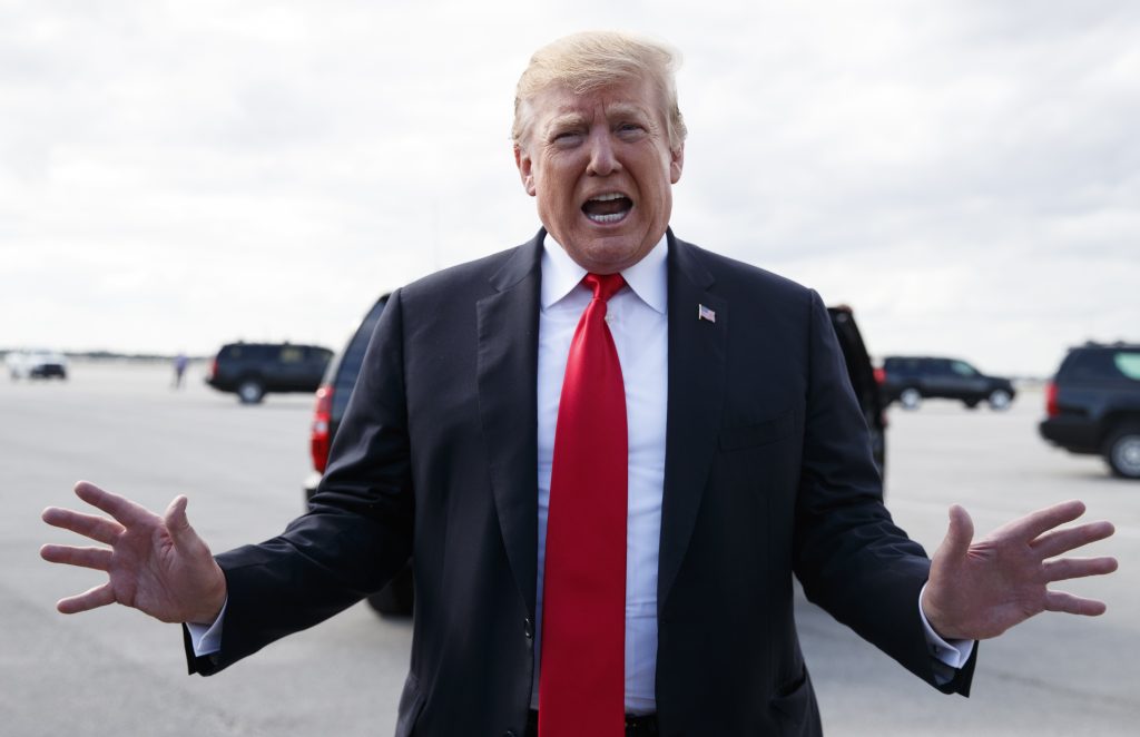 Donald Trump President Donald Trump speaks to media