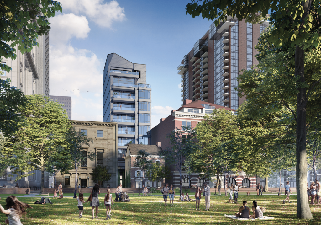 Screen Shot 2019-03-02 at 9.56.14 AM Renderings of the Dilworth House tower project from Cope Linder Architects and developer John Turchi (Provided)