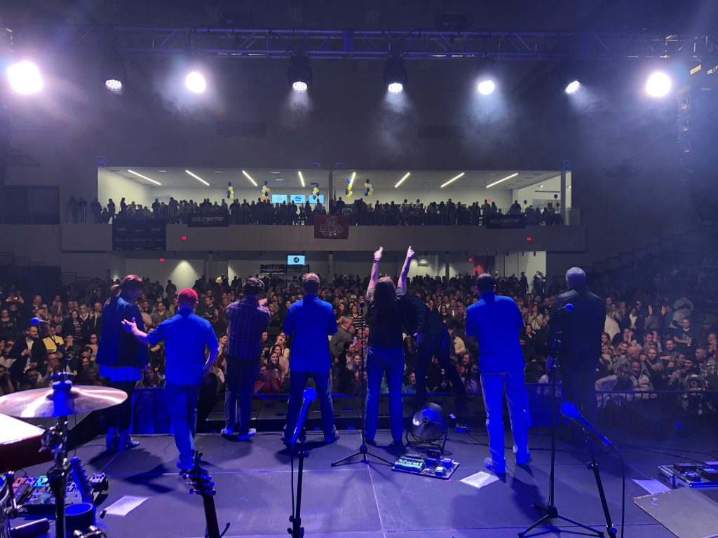 SnowJam3 About 2,000 people attended the Snow Jam concert headlined by O.A.R. in the debut concert at the 76ers Fieldhouse in Wilmington last month. (Courtesy of BPG Sports)