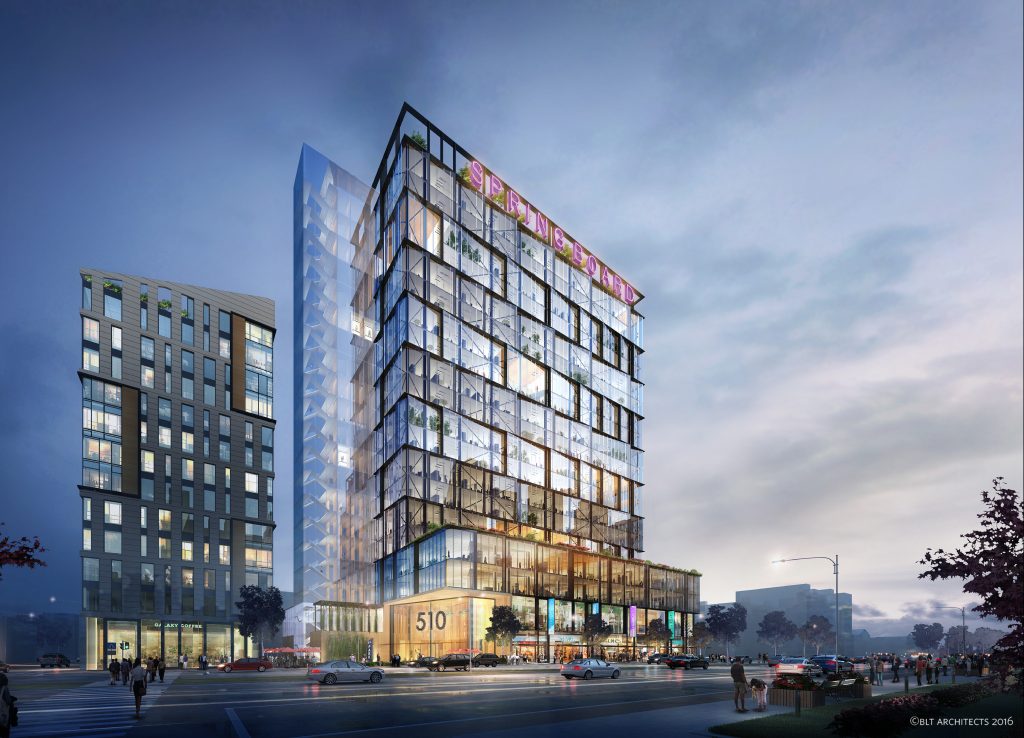 a-rendering-of-a-mixed-use-development-parkway-has-proposed-for-a-surface-parking-lot-it-owns-at-the-intersection-of-north-broad-and-spring-garden-streets-blt-architects-parkway-corp.original A rendering of a mixed-use development Parkway has proposed for a surface parking lot it owns at the intersection of North Broad and Spring Garden streets. (BLT Architects/Parkway Corp.)