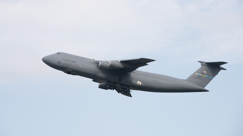 Team Dover C-5s return to the fight A C-5M Super Galaxy takes off at Dover Air Force Base. A new maintenance hangar could be in jeopardy following President Trump’s emergency declaration at the southern U.S. border. (U.S. Air Force photo by Senior Airman Zachary Cacicia)