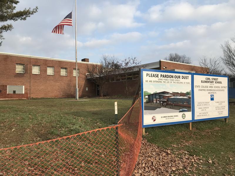 corl_st Corl Street Elementary, in State College, is receiving extensive renovations, all done with safety in mind. (Emily Reddy/WPSU)