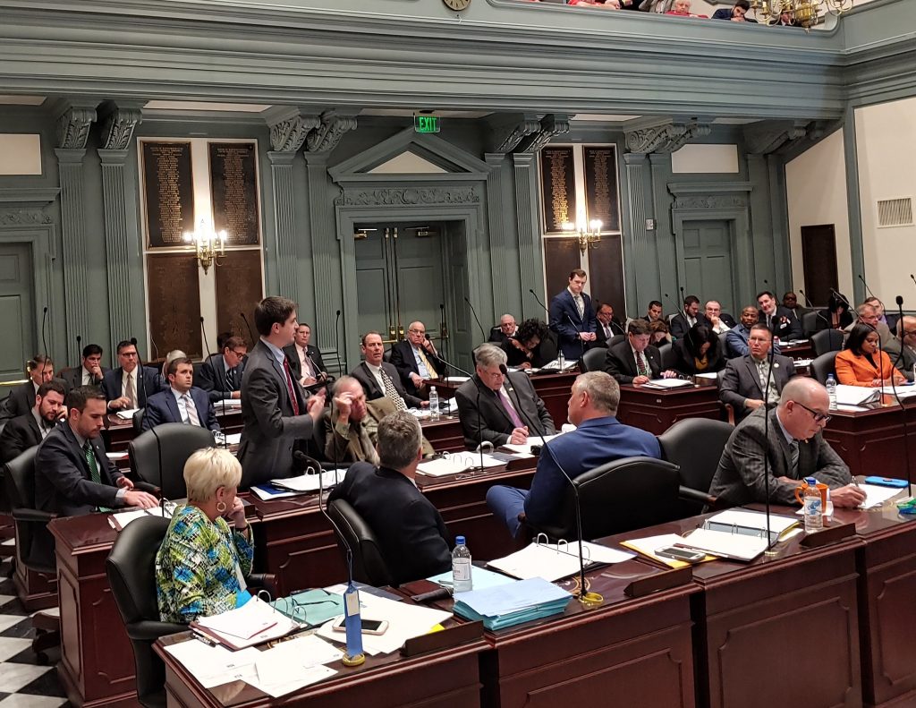 popular vote photo Democrats and Republicans in Delaware debate over legislation that would give Delaware a stronger voice in presidential elections. (Zoe Read/WHYY)