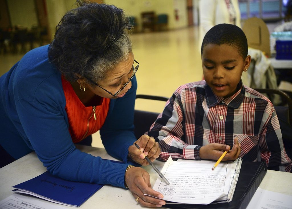 Exchange-Mentoring Program (Lucy Schaly/Beaver County Times via AP)