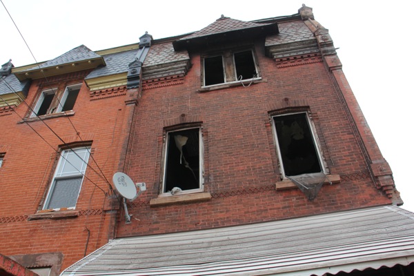 The deadly fire that engulfed 1855 N. 21st St. began on the second floor. (Emma Lee/WHYY)