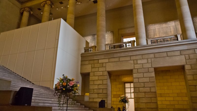 The Philadelphia Museum of Art under renovation in 2019. (Kimberly Paynter/WHYY)