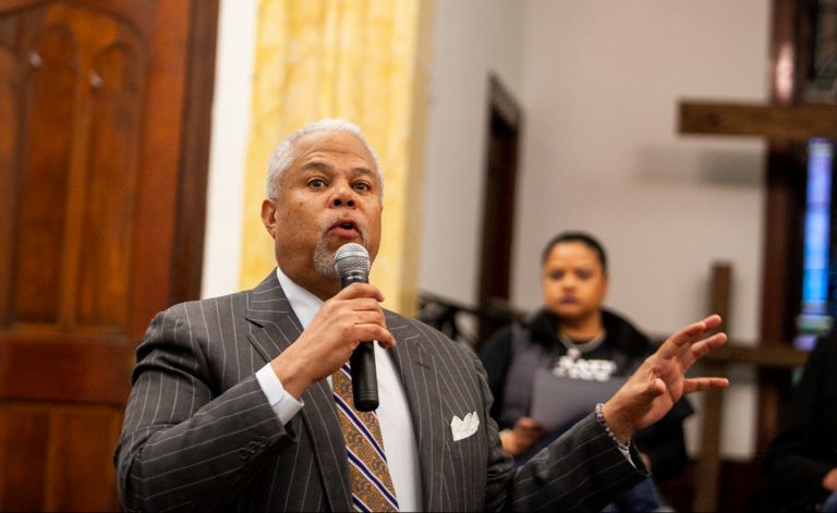 Democratic mayoral candidate Anthony Hardy Williams. (Brad Larrison for WHYY)