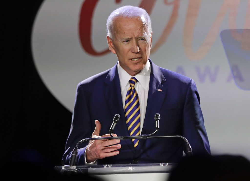 Joe Biden Former Vice President Joe Biden speaks at the Biden Courage Awards Tuesday, March 26, 2019, in New York. (Frank Franklin II/AP Photo)