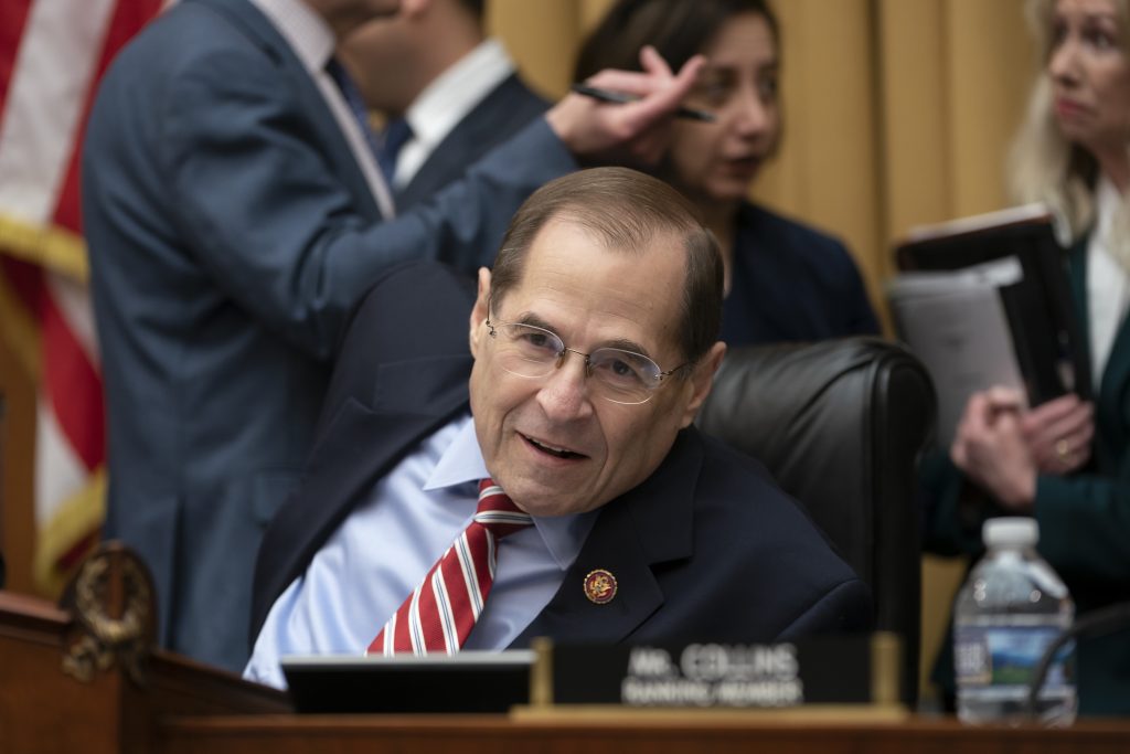 Jerrold Nadler House Judiciary Committee Chairman Jerrold Nadler, D-N.Y., passes a resolution to subpoena special counsel Robert Mueller's full report, on Capitol Hill in Washington, Wednesday, April 3, 2019. (J. Scott Applewhite/AP Photo)