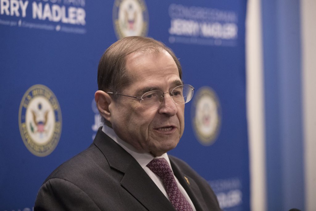 Jerrold Nadler U.S. Rep. Jerrold Nadler, D-N.Y., chair of the House Judiciary Committee, speaks during a news conference, Thursday, April 18, 2019, in New York. (Mary Altaffer/AP Photo)