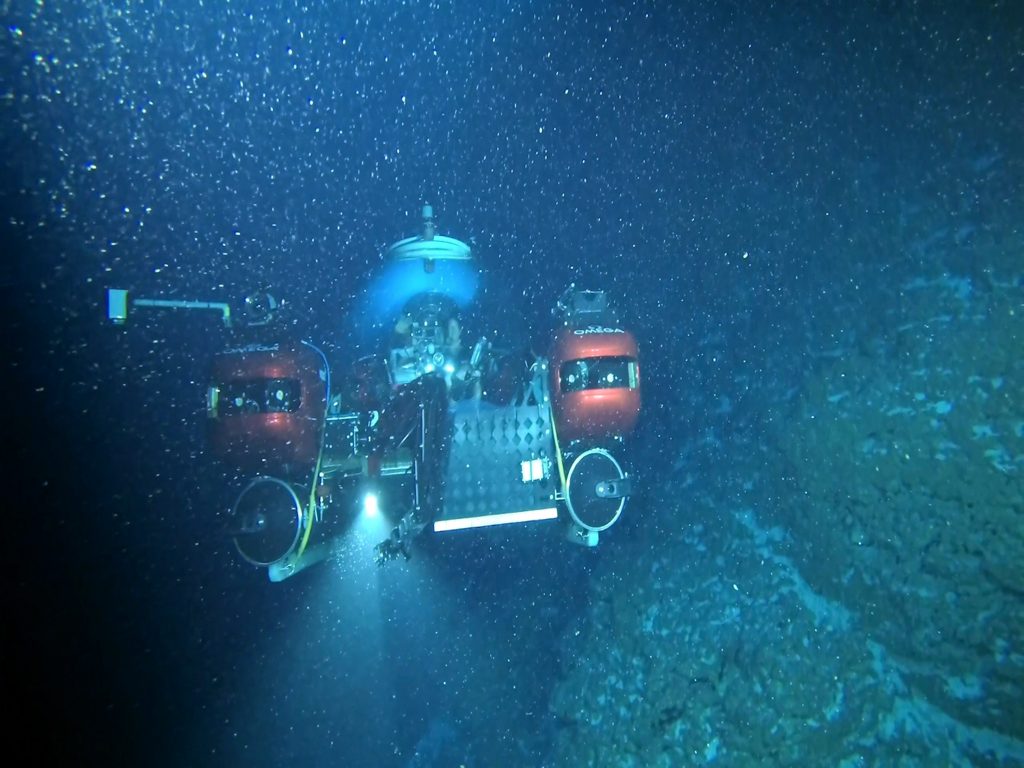 Seychelles Ocean Mission In this file image provided by Nekton on April 14, 2019, the submersible carrying Seychelles President Danny Faure is seen from a submarine belonging to Ocean Zephyr, during a descent into the Indian Ocean in the outer islands of Seychelles. The British-led Nekton scientific mission on Thursday, April 18, 2019 completed a seven-week expedition in the Indian Ocean aimed at documenting changes beneath the waves that could affect billions of people in the surrounding region over the coming decades. (Nekton via AP, File)