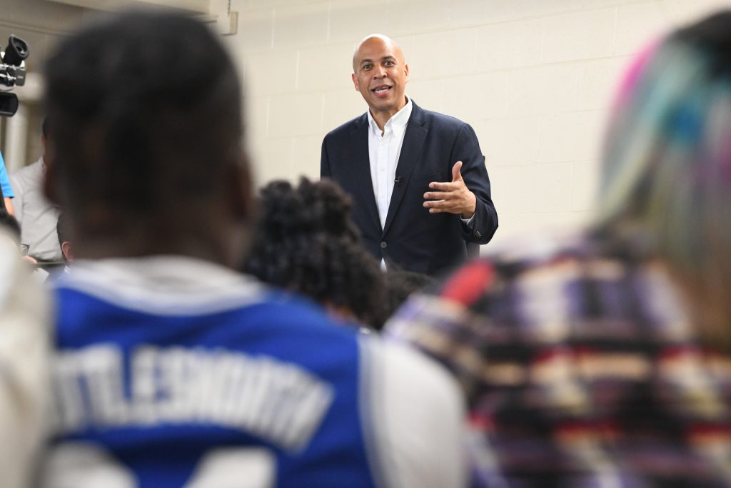 Election 2020 Cory Booker Democratic presidential candidate Sen. Cory Booker, D-N.J., speaks during a campaign stop on Friday, April 26, 2019, at Allen University in Columbia, S.C. (Meg Kinnard/AP Photo)
