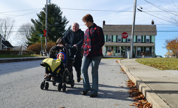 Denise Shanahan, right, is raising her grandchildren after losing her daughter Bryanna to a drug overdose. Shanahan says her daughter believed she had to test positive for opioids to be admitted for treatment. (Brett Sholtis/WITF)