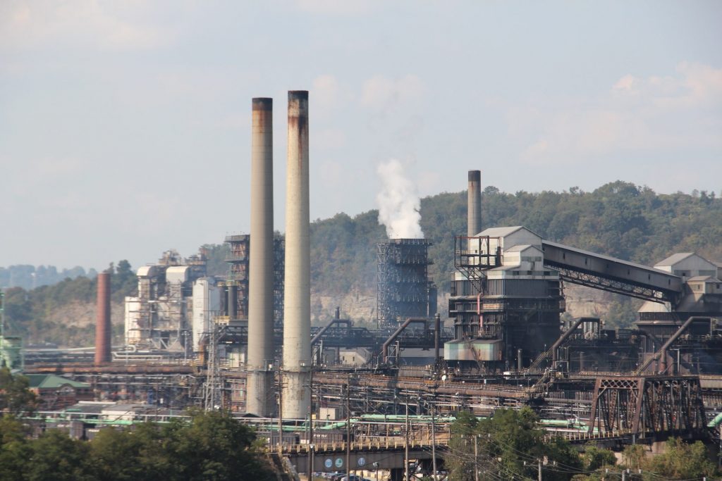 IMG_8845-1920×1280 US Steel's Clairton Coke Works, near Pittsburgh. (Reid R. Frazier/StateImpact Pennsylvania)