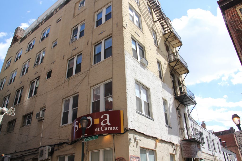 Image uploaded from iOS The 2014 S.12th Street site of the former Camac Bath. (Emma Lee/WHYY)