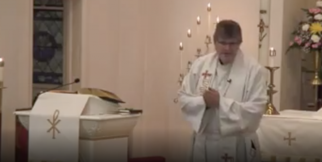 Screen Shot 2019-04-30 at 3.38.42 PM A screenshot of Pastor Carl Johnson's Easter Sunday sermon, where his comments about Muslims in France have come under fire.
