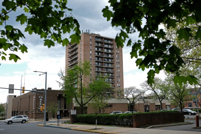 The Washington Towers apartment building in Reading, Pennsylvania. (Matt Smith for Keystone Crossroads)