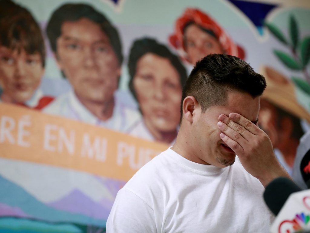 In this June 2018 photo, Christian, from Honduras, recounts his separation from his child at the border. A judge has given the federal government six months to identify children separated from their families. In this June 2018 photo, Christian, from Honduras, recounts his separation from his child at the border. A judge has given the federal government six months to identify children separated from their families. (Matt York/AP)