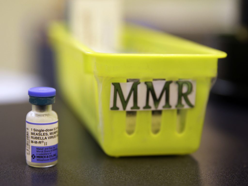 MMR — the modern combination vaccine against measles, mumps and rubella — provides stronger, longer-lasting protection against measles than the stand-alone measles vaccine typically given in the U.S. in the early 1960s. MMR — the modern combination vaccine against measles, mumps and rubella — provides stronger, longer-lasting protection against measles than the stand-alone measles vaccine typically given in the U.S. in the early 1960s. (Eric Risberg/AP Photo)
