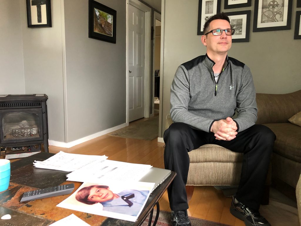 file-55 As a child attending Catholic school, Todd Kostrub was abused by a Franciscan brother from 1974-1986. He's now one of many victims awaiting Governor Murphy's signature on a bill to extend the statute of limitations for victims of sexual abuse (Joe Hernandez/WHYY)