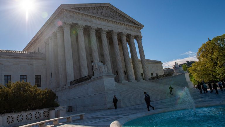 The U.S. Supreme Court will take up three cases that hinge on federal discrimination laws and whether they protect LGBTQ workers when its new term begins in October. (Eric Baradat/AFP/Getty Images)