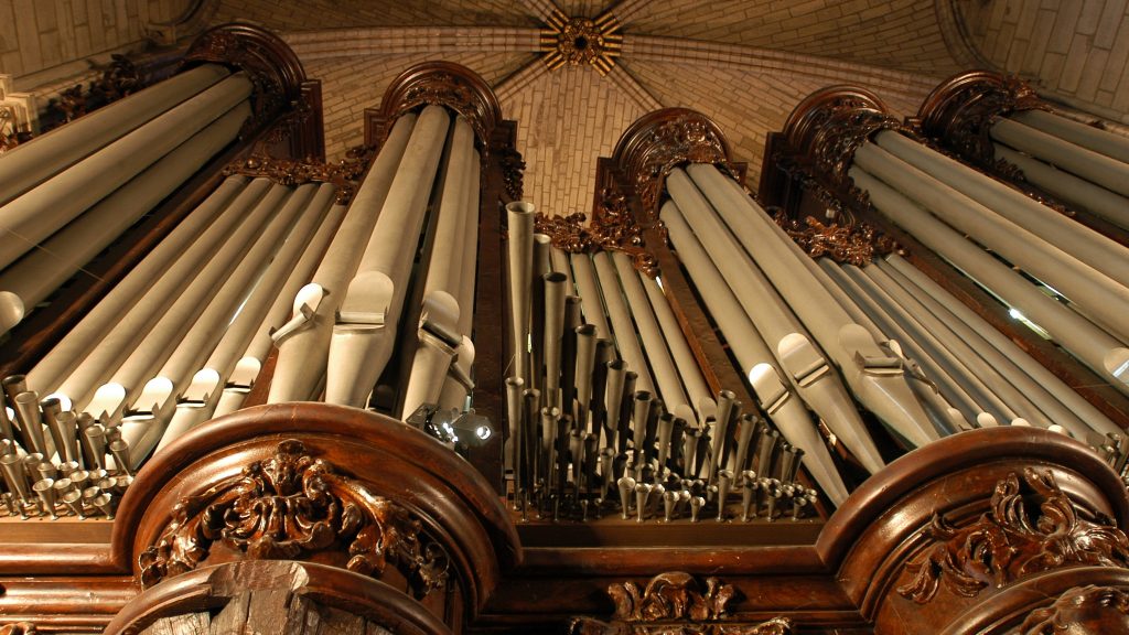 The pipe organ of Notre Dame cathedral in Paris, one of the most famous in the world, was spared from the cathedral fire on April 15, but major restoration needs to be done on the instrument. The pipe organ of Notre Dame cathedral in Paris, one of the most famous in the world, was spared from the cathedral fire on April 15, but major restoration needs to be done on the instrument. (Stephane de Sakutin/AFP/Getty Images)