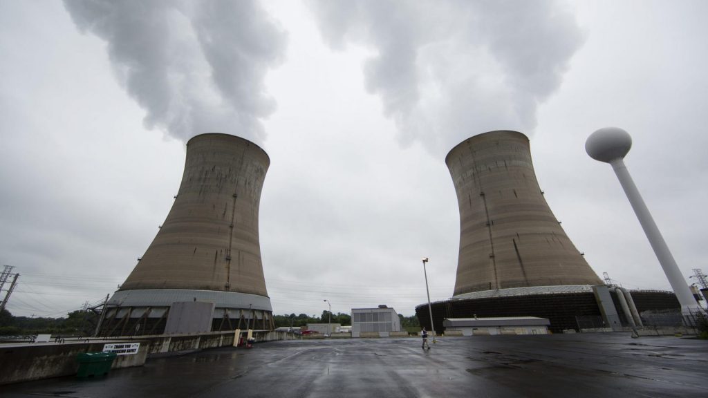 tmi-cooling-towers-1920×1080 Cooling towers at the Three Mile Island nuclear power plant in Middletown (Matt Rourke/AP Photo)