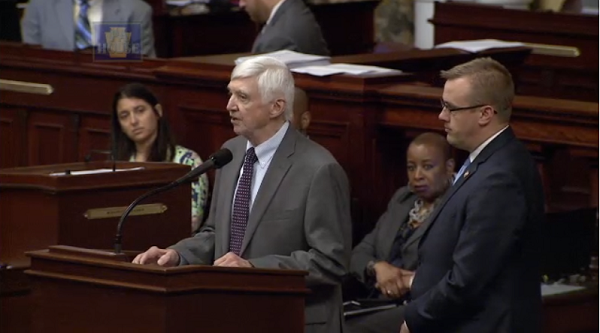 House Minority Leader Frank Dermody and Majority Leader Bryan Cutler urge their members to be more respectful of one another. (WITF)