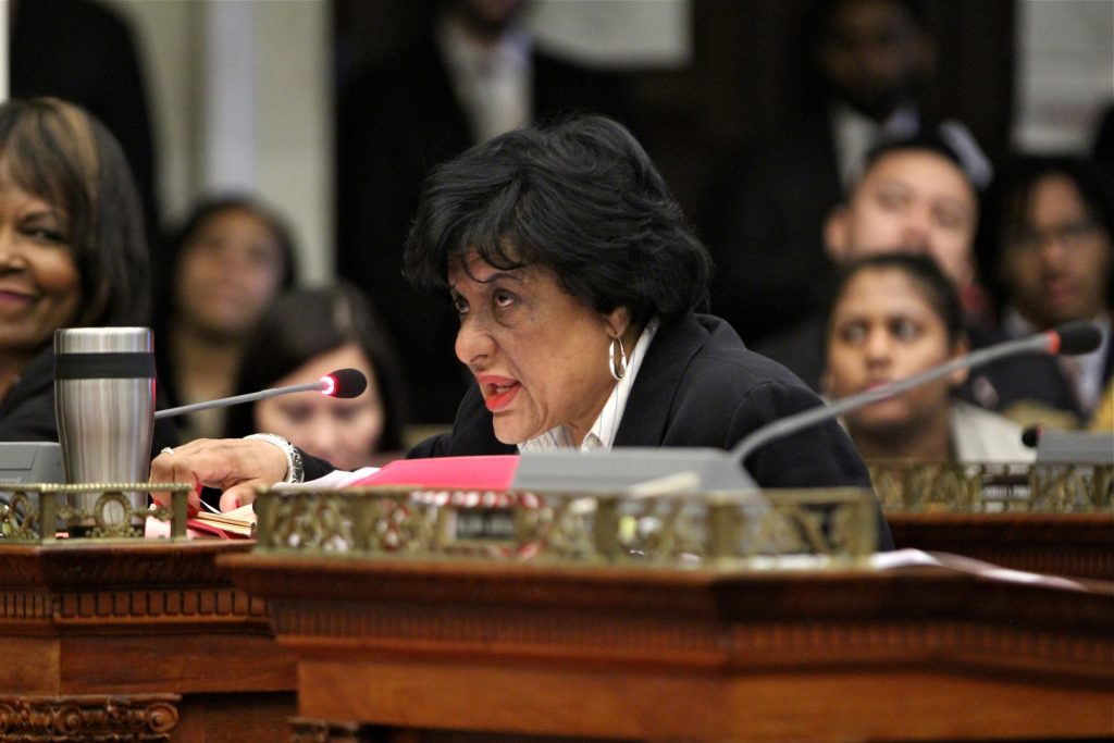 2018 03 02-e lee-jannie blackwell-city council Philadelphia City Councilwoman Jannie Blackwell. (Emma Lee/WHYY)