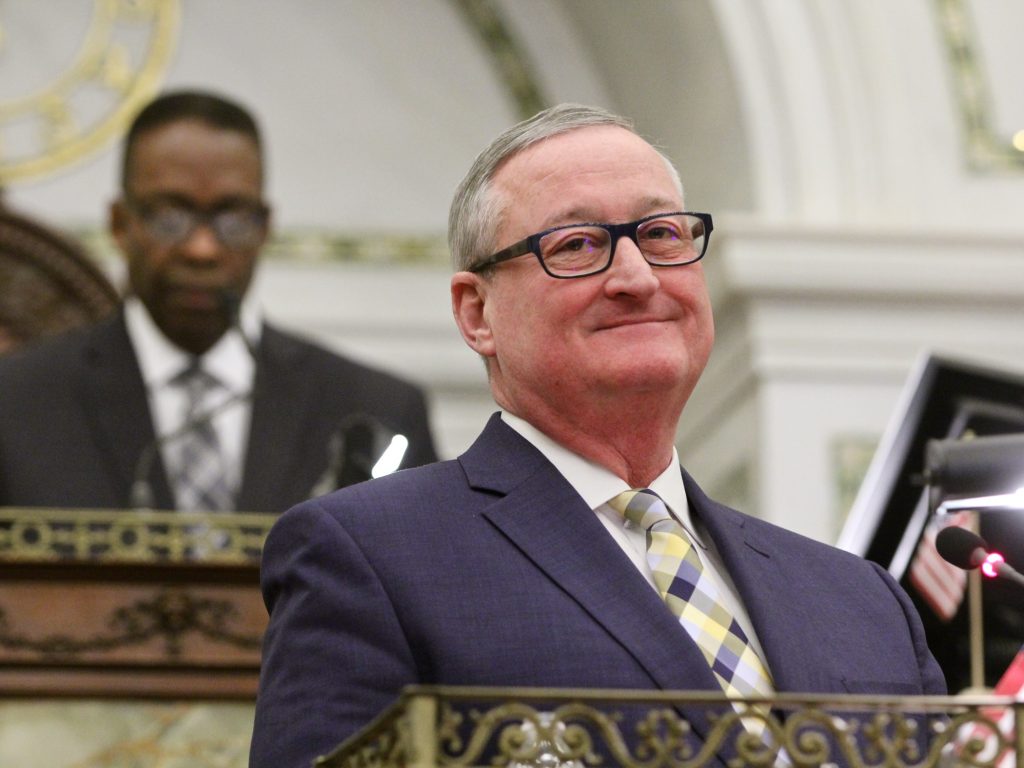 2019 03 07-e lee-jim kenney-philadelphia city council-budget address victor Philadelphia Mayor Jim Kenney at City Council. (Emma Lee/WHYY)