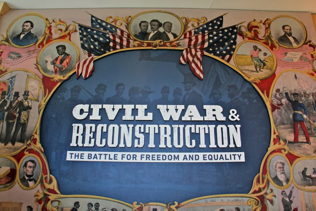 2019 05 07-e lee-philadelphia national constitution center-civil war and reconstruction A new permanent exhibit at the National Constitution Center explores how constitutional clashes over slavery set the stage for the Civil War and how the nation transformed the Constitution after the war. (Emma Lee/WHYY)
