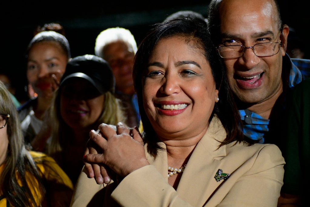 20190521_Election_Night_BS1597 Maria Quiñones-Sanchez arriving at her victory party back in 2019 when she won the race for the 7th Council district. (Bastiaan Slabbers for WHYY)