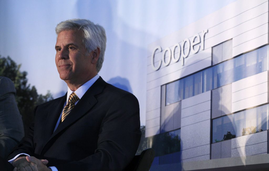 George Norcross III Cooper University Hospital board chairman George Norcross III listens in Camden, N.J., Tuesday, May 15, 2012, during a groundbreaking ceremony for the Cooper Cancer Institute. (Mel Evans/AP Photo)