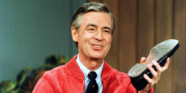 Mister Rogers Kindness Day This June 28, 1989 file photo shows Fred Rogers as he rehearses the opening of his PBS show