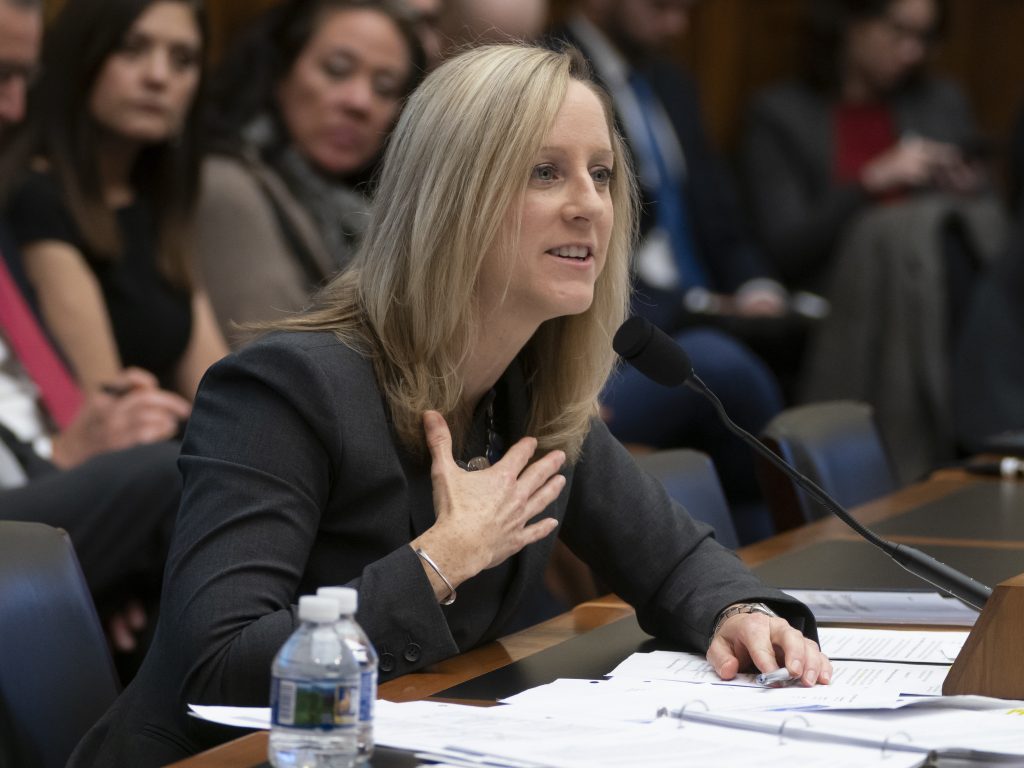 Kathy Kraninger, director of the Consumer Financial Protection Bureau, says in a letter that the Department of Education is getting in the way of efforts to police the student loan industry. Kathy Kraninger, director of the Consumer Financial Protection Bureau, says in a letter that the Department of Education is getting in the way of efforts to police the student loan industry. (J. Scott Applewhite/AP)