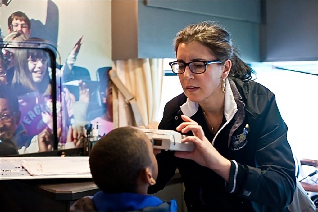 eagles_eye_mobile_20121113_1271793734 Three children in 100 have amblyopia or “lazy eye,” a vision-robbing, brain-connected disorder that typically affects just one eye. (Brad Larrison for WHYY)