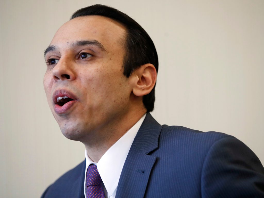 Roger Severino, director of the Office for Civil Rights, announced Friday a new proposed rule rolling back anti-discrimination protections for transgender patients. Those protections had been written in 2016 but enjoined in court. Roger Severino, director of the Office for Civil Rights, announced Friday a new proposed rule rolling back anti-discrimination protections for transgender patients. Those protections had been written in 2016 but enjoined in court. (Jacquelyn Martin/AP)
