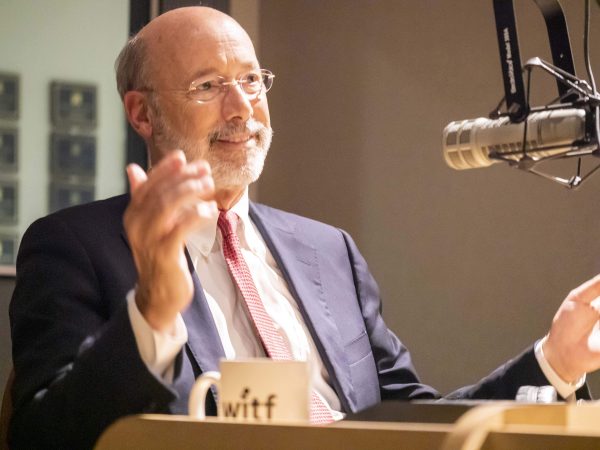 Keystone Crossroads hosted a live interview with Pa. Gov. Tom Wolf (Joanne Cassaro/WITF)