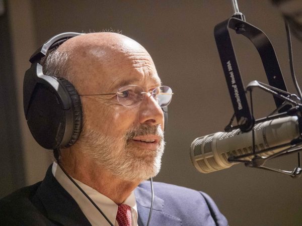 Keystone Crossroads hosted a live interview with Pa. Gov. Tom Wolf (Joanne Cassaro/WITF)