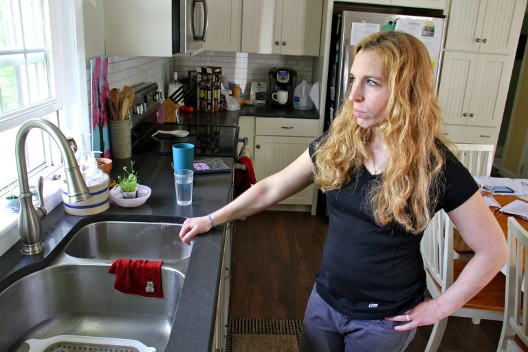 Jodi Cutaiar never liked the taste of the well water at her Sellersville home. Now she knows it is contaminated with PFAS, a chemical used in fire retardant foam. (Emma Lee/WHYY)
