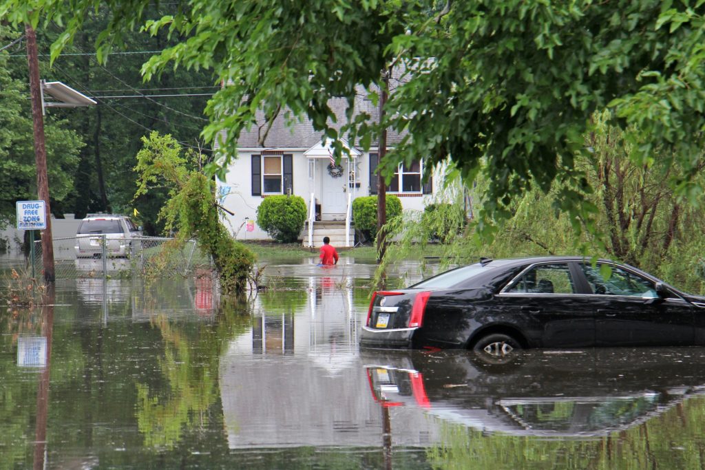 2019 07 20-e lee-westville new jersey-heavy rain flooding Flooding in a neighborhood in New JErsey