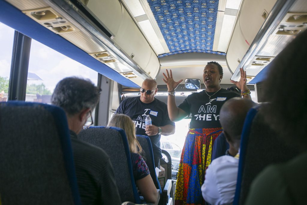 5E6A9087 Ronsha Dickerson leads a tour of Camden, New Jersey, Thursday, June 6, 2019 (Miguel Martinez for WHYY)