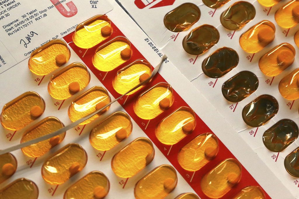Opioid Addiction-Secret Shoppers This July 23, 2018 file photo shows packets of buprenorphine, a drug which controls heroin and opioid cravings, in Greenfield, Mass. (Elise Amendola/AP Photo)