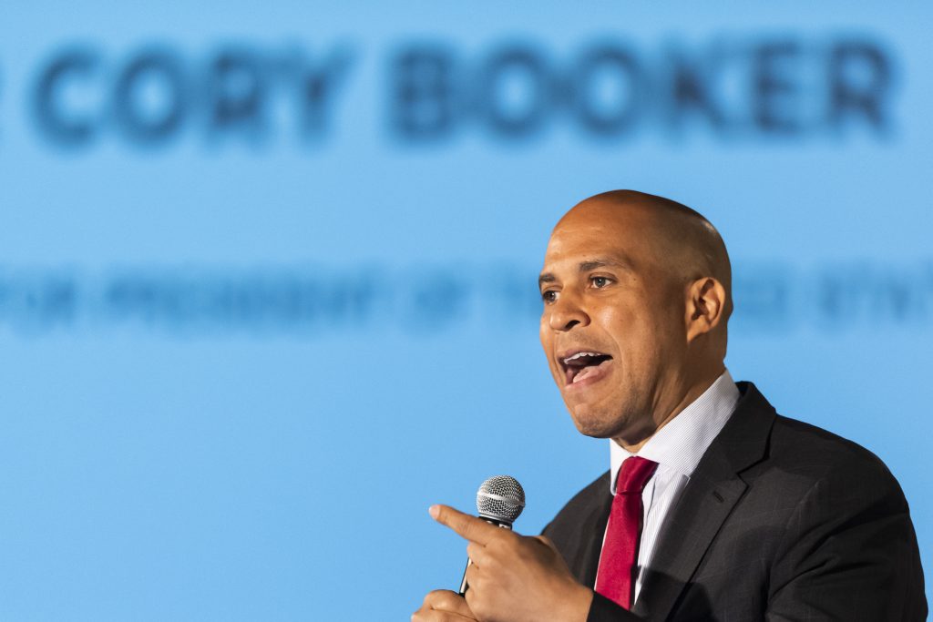 Election 2020 Cory Booker Democratic presidential candidate Sen. Cory Booker, of New Jersey, speaks during the African American Leadership Council Summit, Thursday, June 6, 2019, in Atlanta. (John Amis/AP Photo)